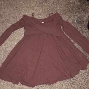 Off the shoulder sweater